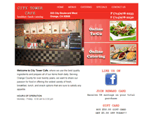 Tablet Screenshot of citytowercafe.com